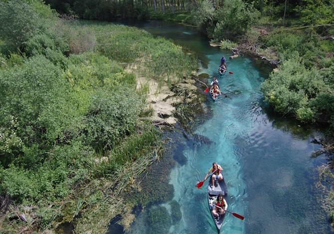 Escursione in canoa per due persone sul fiume Tirino - Abruzzo - Greenscount